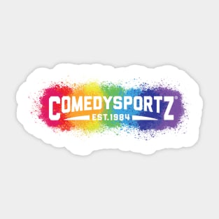 ComedySportz Pride Wordmark Sticker